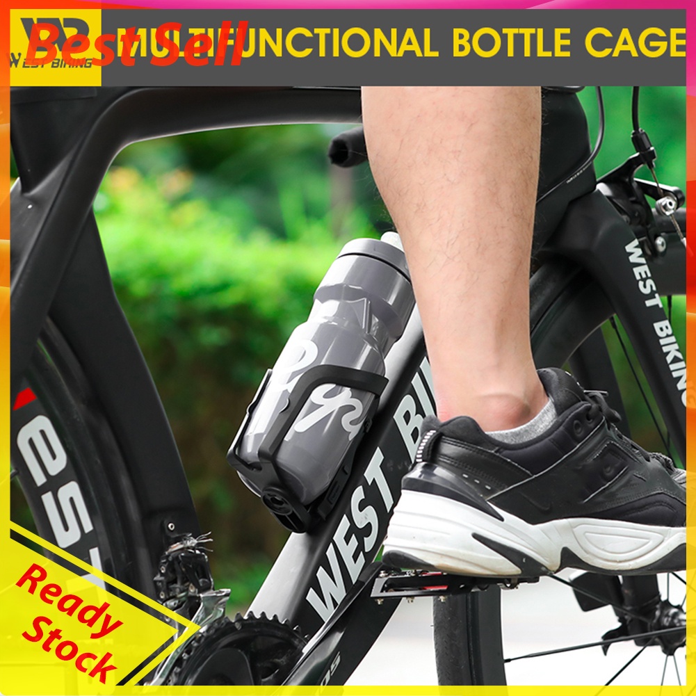 WEST BIKING Bicycle Bike Water Bottle Holder Cages with Screws Tire Lever