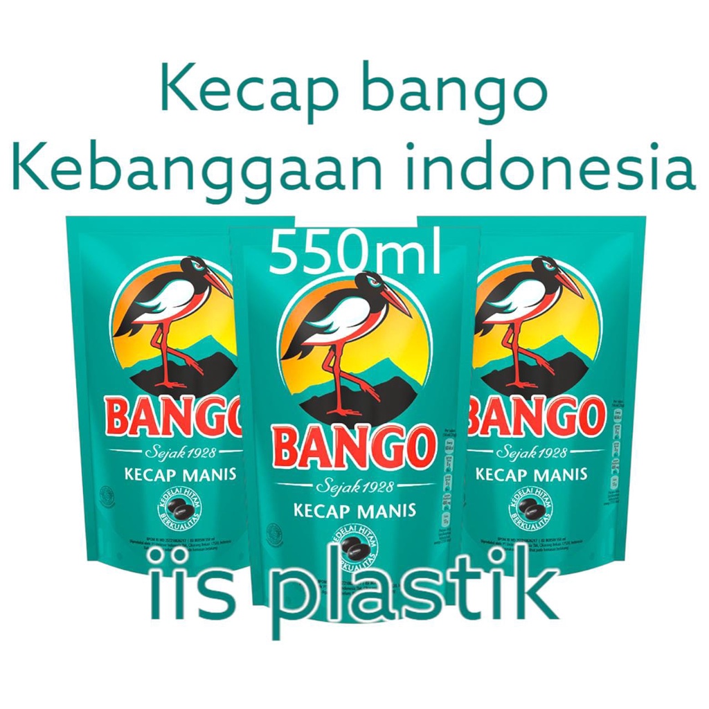 Bango Kecap Manis 520 - Soy Sauce, Kecap Manis Refill, Kecap Manis Pouch