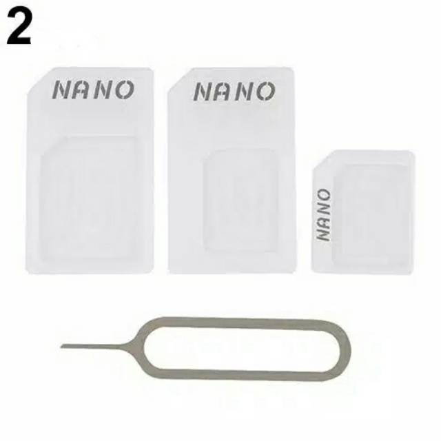 SALE 3in1 Adapter Converter Standar Nano Sim Card ke Micro SIM Card