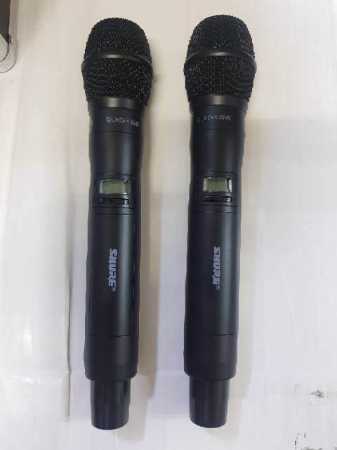 MIC WIRELESS SHURE QLXD/KSM9 4 ANTENA FREE KOPER HANDHELD MULTI CHANNEL