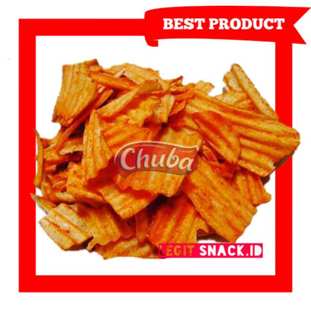 

CHUBA Kripik Singkong Rasa Balado / Keripik Chuba Snack Kiloan 250 Gram