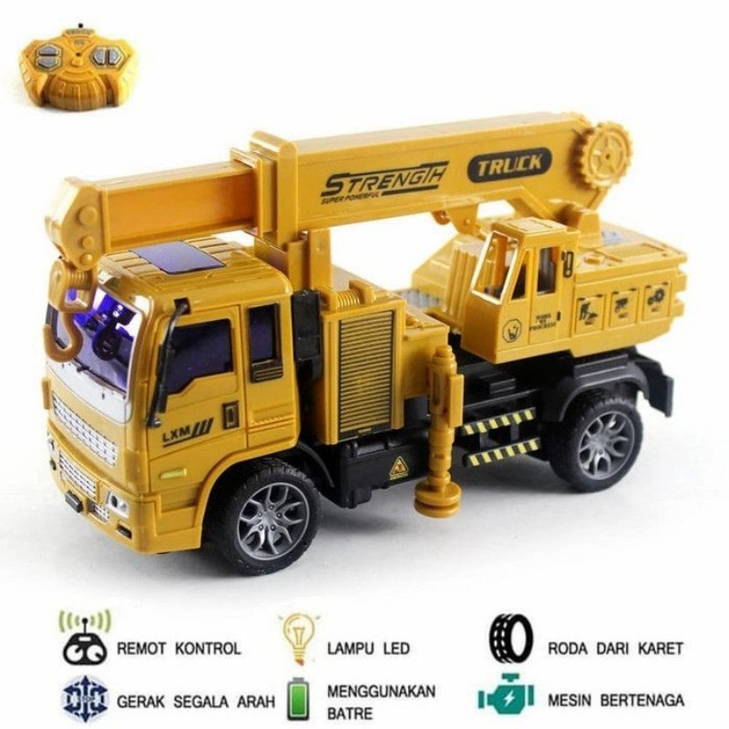 Rc Truck Crane Remote Control - Mainan Mobil Truk Remot Kontrol Anak