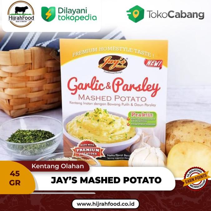 

Jay's Mashed Potato Garlic & Parsley / Kentang Tumbuk (Qty. 45 gr)