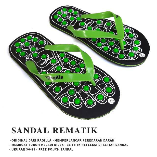 Sandal rematik sendal kesehatan sendal refleksi Rematik Tradisional free tas sandal