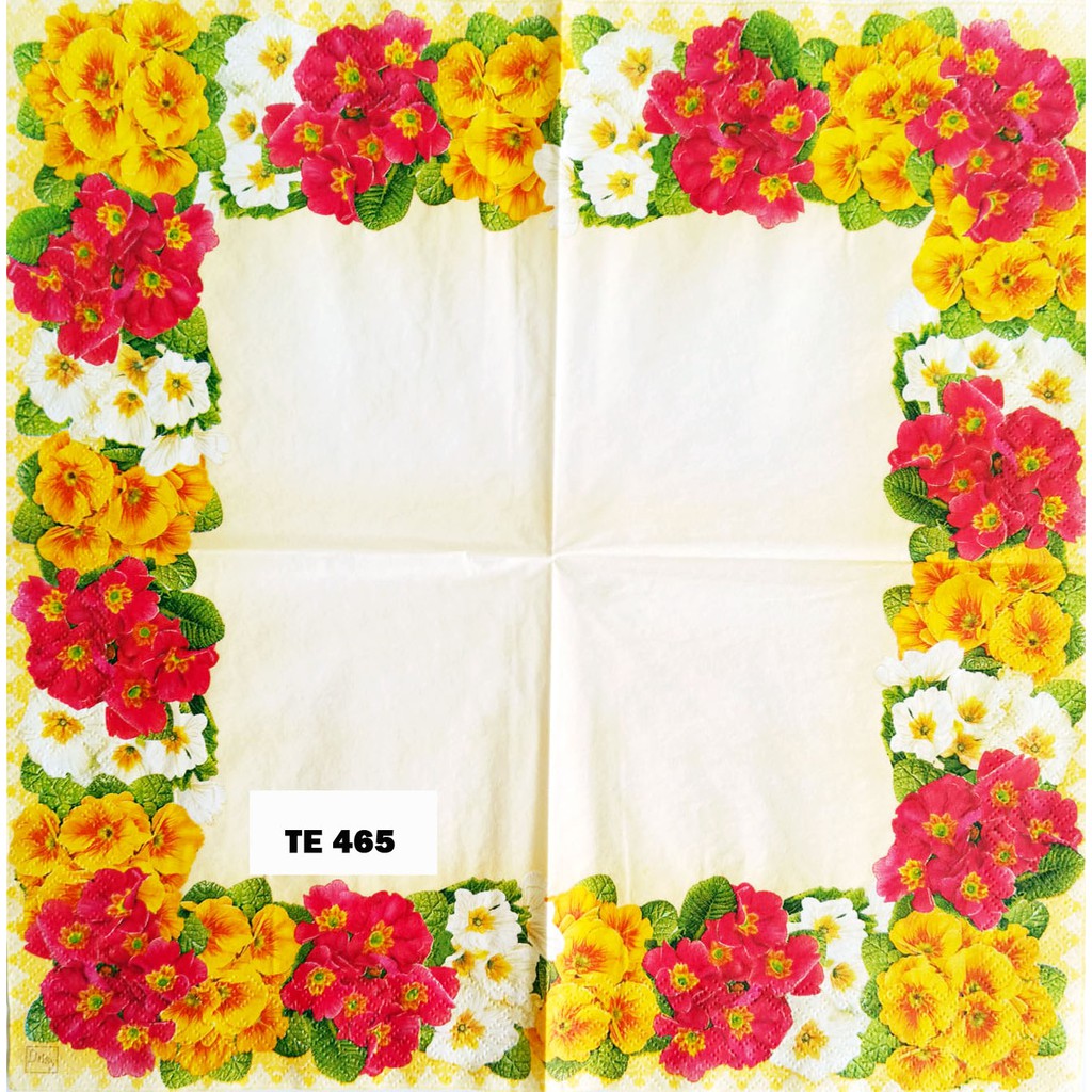 TISU NAPKIN DECOUPAGE EROPAH 33X33 CM TE 465 TTS