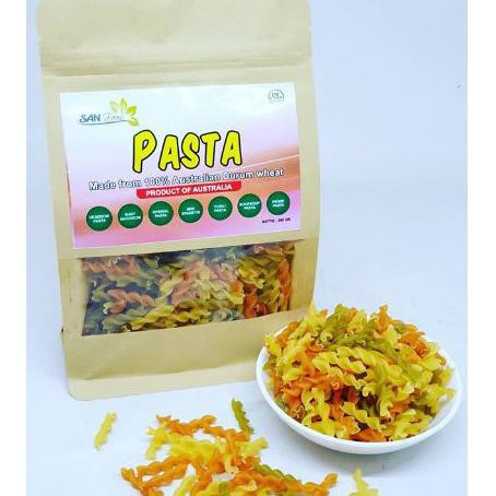 

READY STOCK Sanfood PASTA gandum 250 gr, pasta baby non gluten Vegeroni MN279