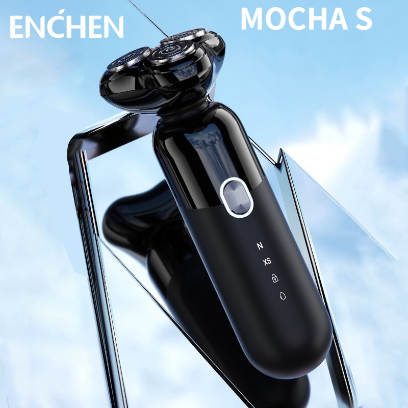 Enchen Mocha S Electric Shaver IPX7 Waterproof Wet &amp; Dry Dual Use Type-c Quick Charge Magnetic Cutter Head