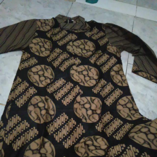 Atasan Dress Batik Wanita Sogan Seno Dsc04943