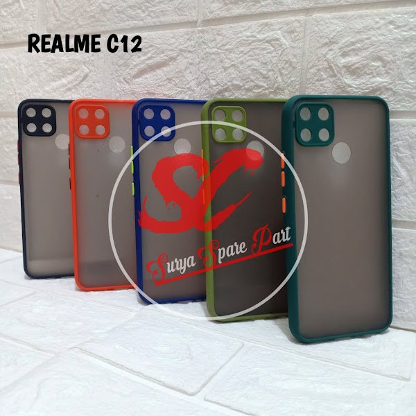 Case Realme C15 C12 C11 - Slim Case Fuze Dove  Realme C11 C12 C15 - SC