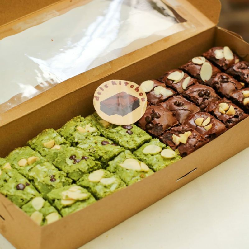 

Mix Choco Matcha Fudgy Brownies