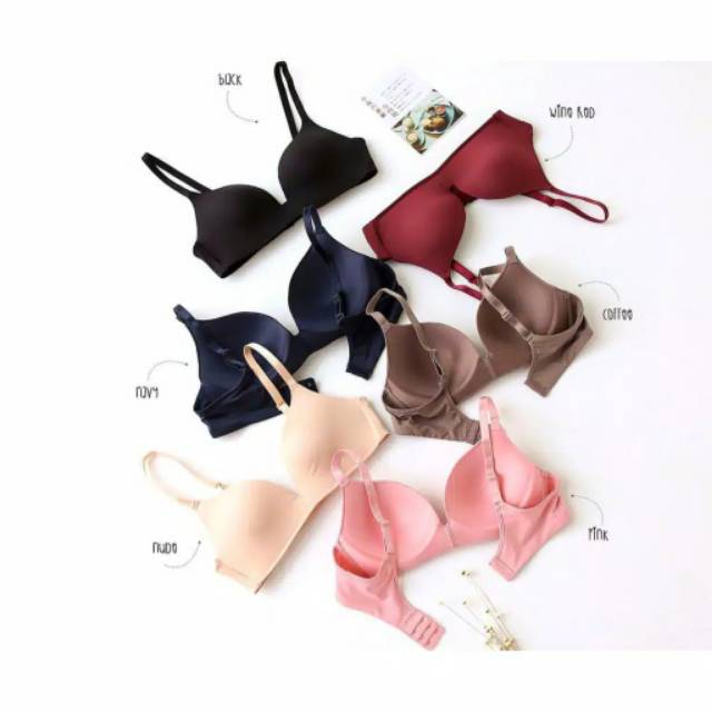 Bra bh tanpa kawat tanpa busa cewe perempuan bra import seamless