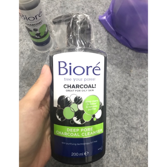 harga bioré deep pore charcoal cleanser