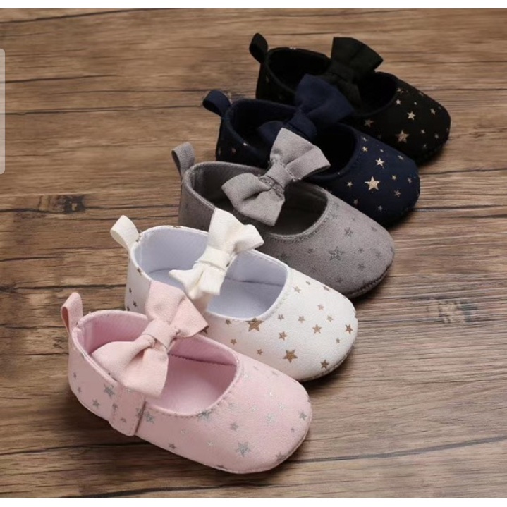 Sepatu Bayi Perempuan BINTANG 0 - 12 Bulan / Sepatu Anak Perempuan Murah