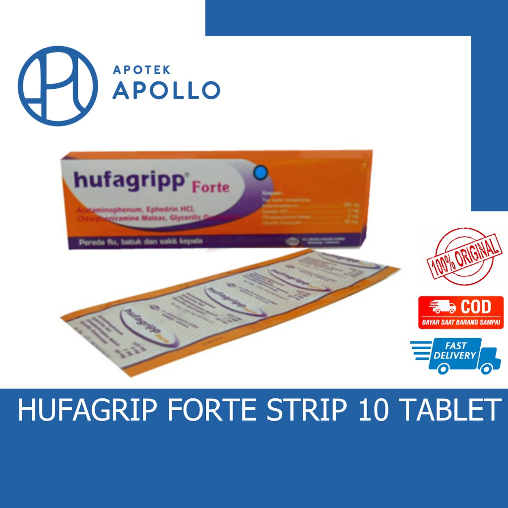 HUFAGRIPP FORTE STRIP 10 TABLET