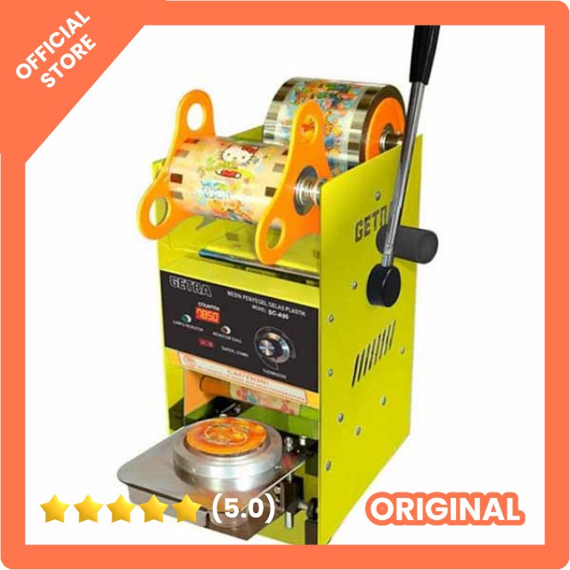 GETRA CUP SEALER MANUAL DIGITAL COUNTER GETRA SC-A90 MESIN PRESS GELAS PLASTIK PUSAT MESIN SEMARANG