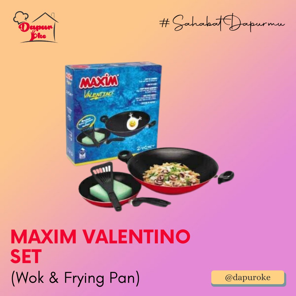 Maxim Valentino Set (Wok & Frying Pan)