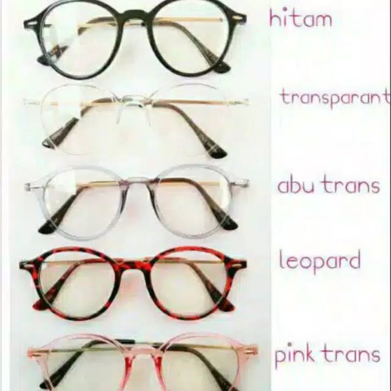 kacamata wanita oval kekinian