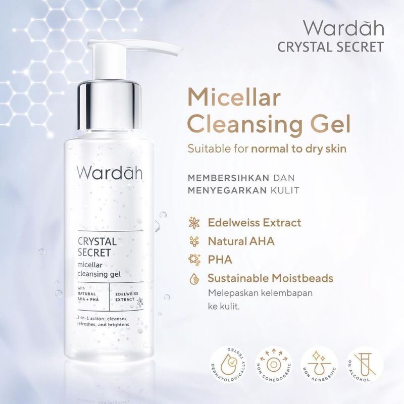 WARDAH Crystal Secret Micellar Cleansing Gel 95ml
