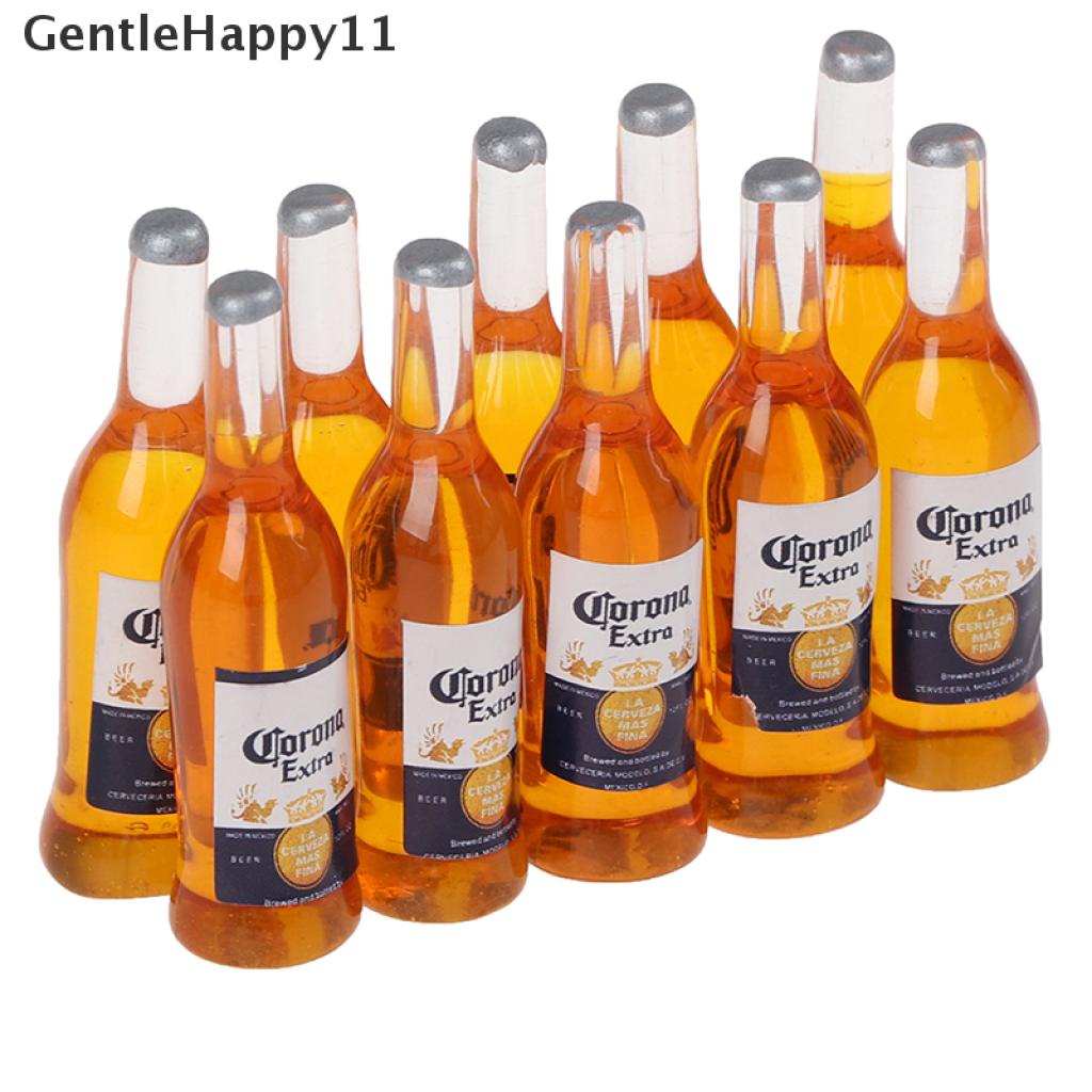 Gentlehappy 10pcs1per12rumah Boneka Miniatur Botol Resin Simulasi Model Botol Anggur