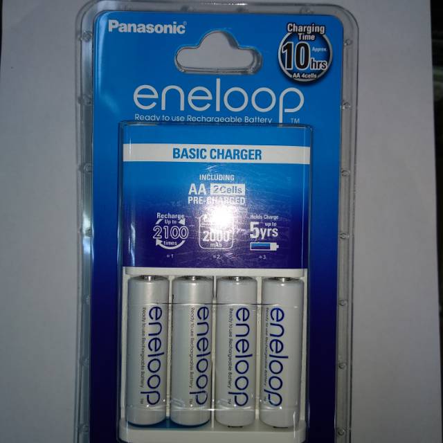 Panasonic Eneloop Basic Charger + 4 Baterai AA