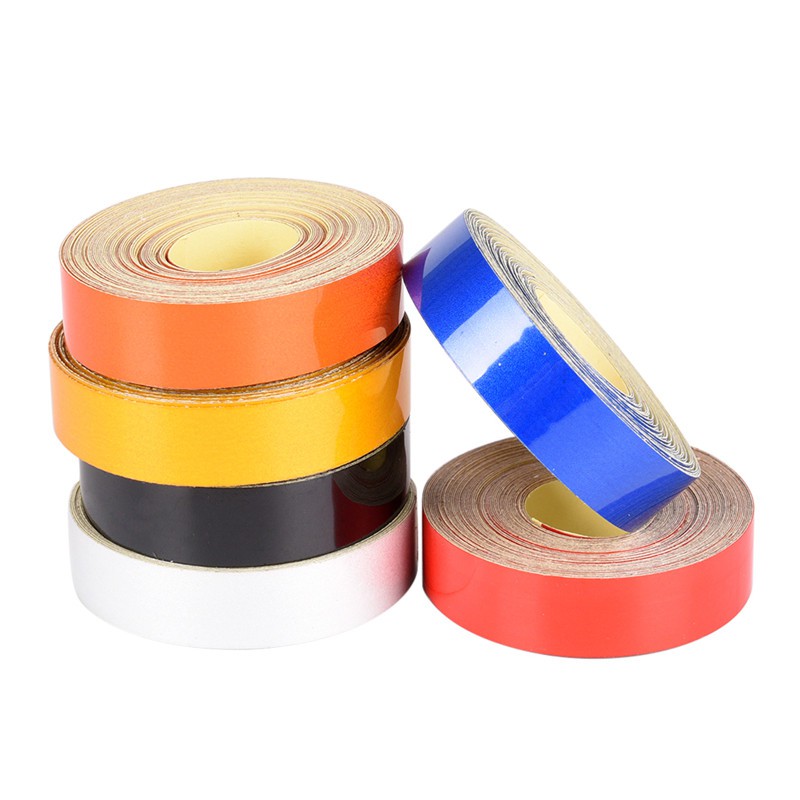 Stiker Roll Tape Reflektif Ukuran 1cm X 5m Untuk Dekorasi Mobil / Truk