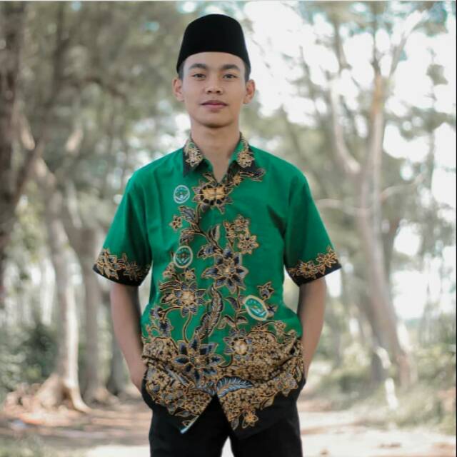 Hem Batik IPNU / batik ipnu lengan pendek .. serag batik ipnu nasional lengan pendek sesuai PPOA