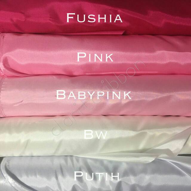 Kain Satin furing lebar150cm x permeter