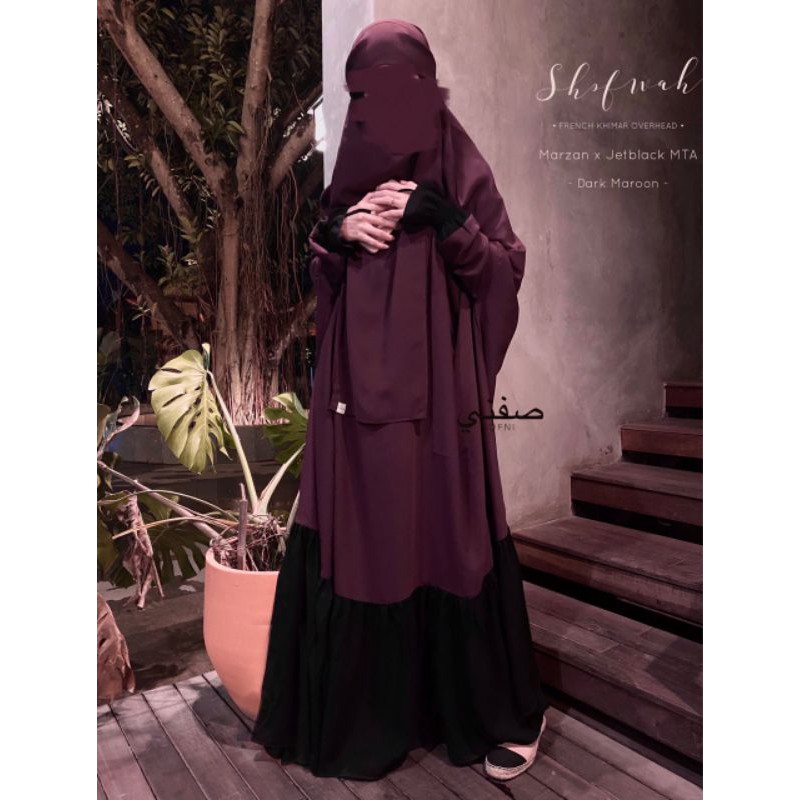 Shofwah Overhead by Sofni | floor hijab overhead busui full Length jilbab