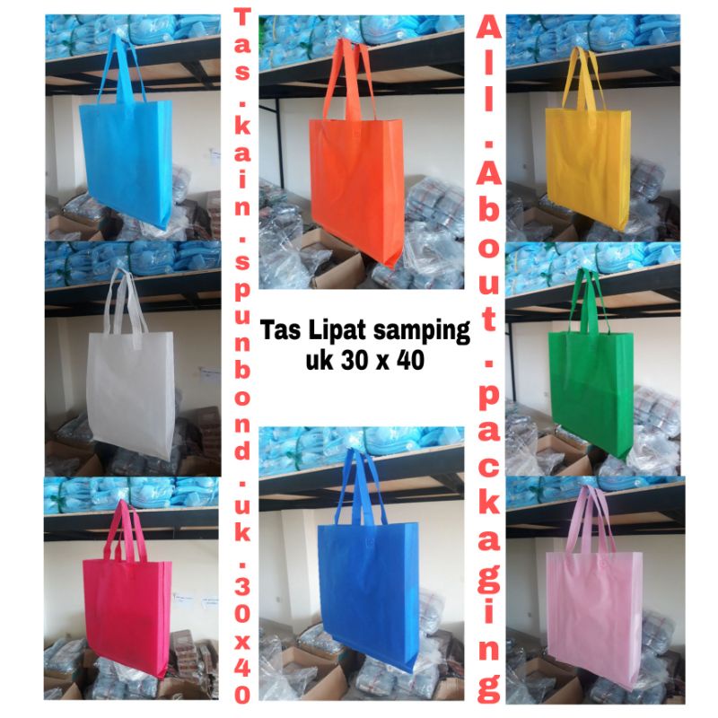 

Spunbond tali samping 75gsm / tas kain goodiebag uk 30 x40