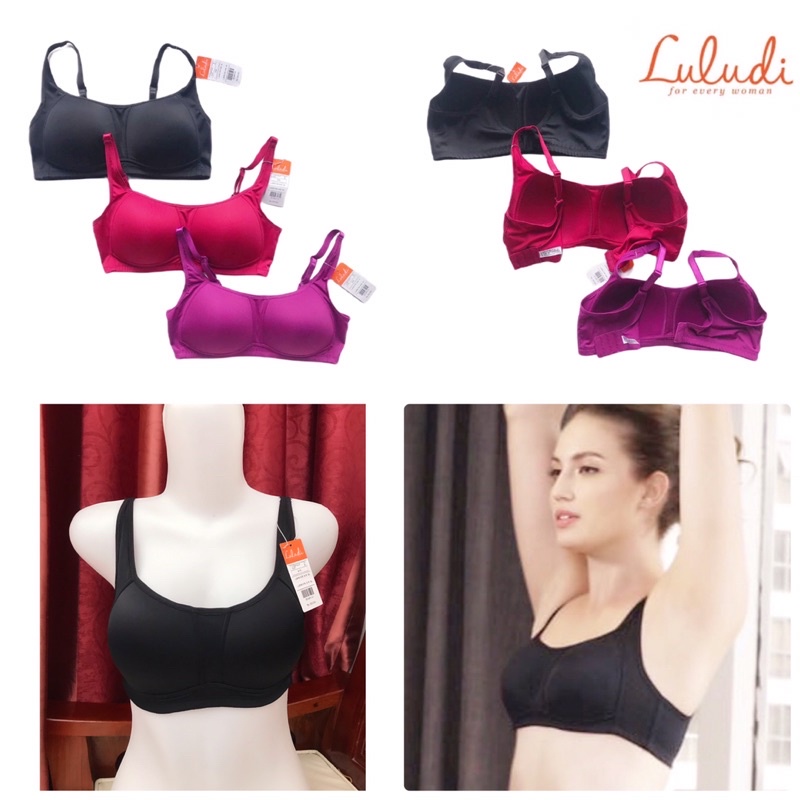 luludi bra by wacoal wireless sport bra tanpa kawat LLB 60107B sale 34B 36B 36C