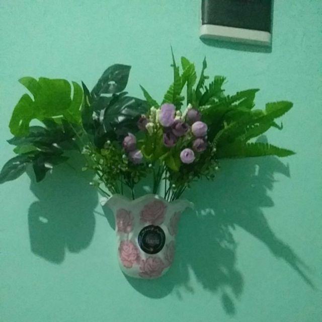 Pot Dinding Vas Dinding Wall Pot Wall Vase Plastik