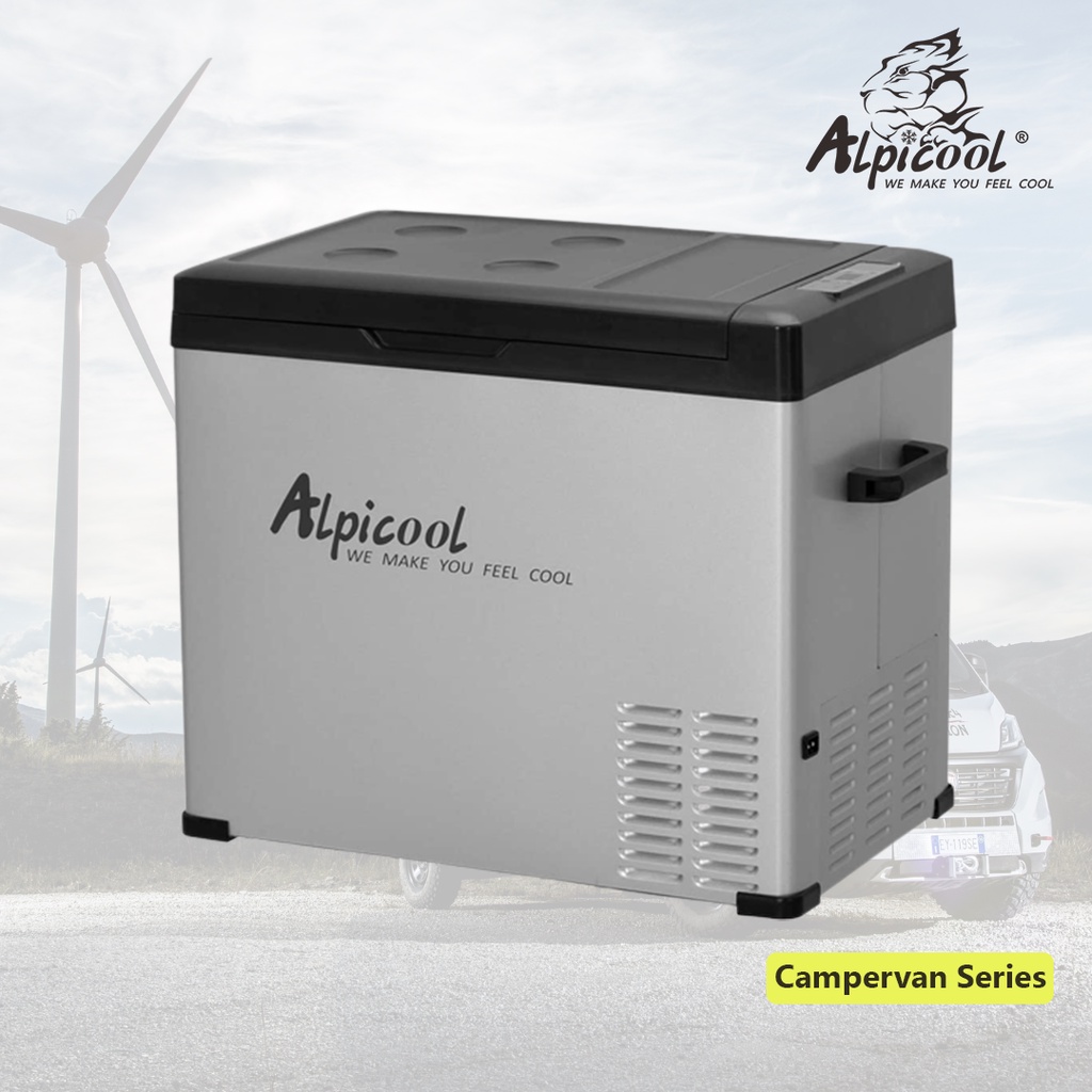 Kulkas Portable Alpicool C50 50L Freezer Mobil Campervan Freezer Mobil Motorhome