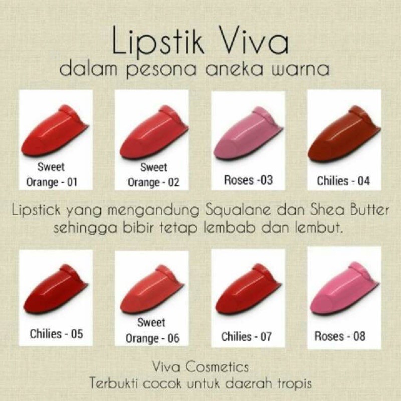 VIVA LIPSTICK 3,8 gr