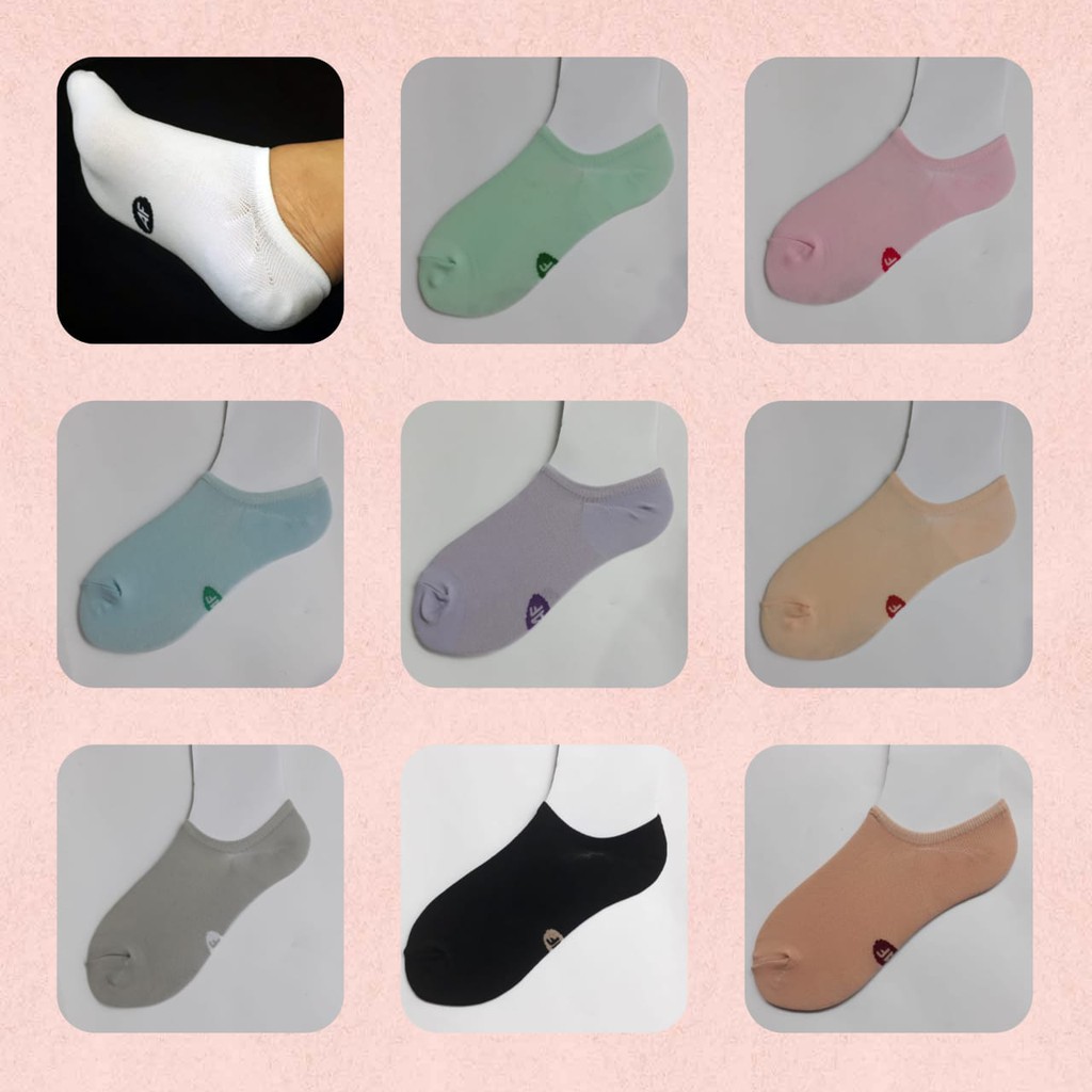 Kaos kaki pendek / kaos kaki dibawah mata kaki / kaos kaki hidden / hidden socks Kaos Kaki Invisible KAOS KAKI PENDEK