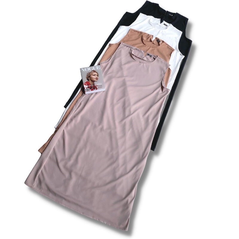 COLOURINFASH - TANKTOP DRESS JUMBO / TANKTOP DRESS BIGSIZE FIT LD 140 INNER DRESS TANPA LENGAN BIGSI