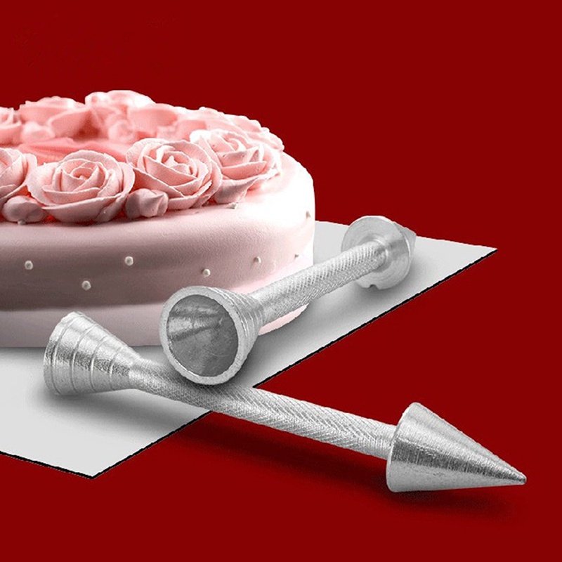 Tongkat Holder Krim Kue Bentuk Bunga Mawar Untuk Dekorasi
