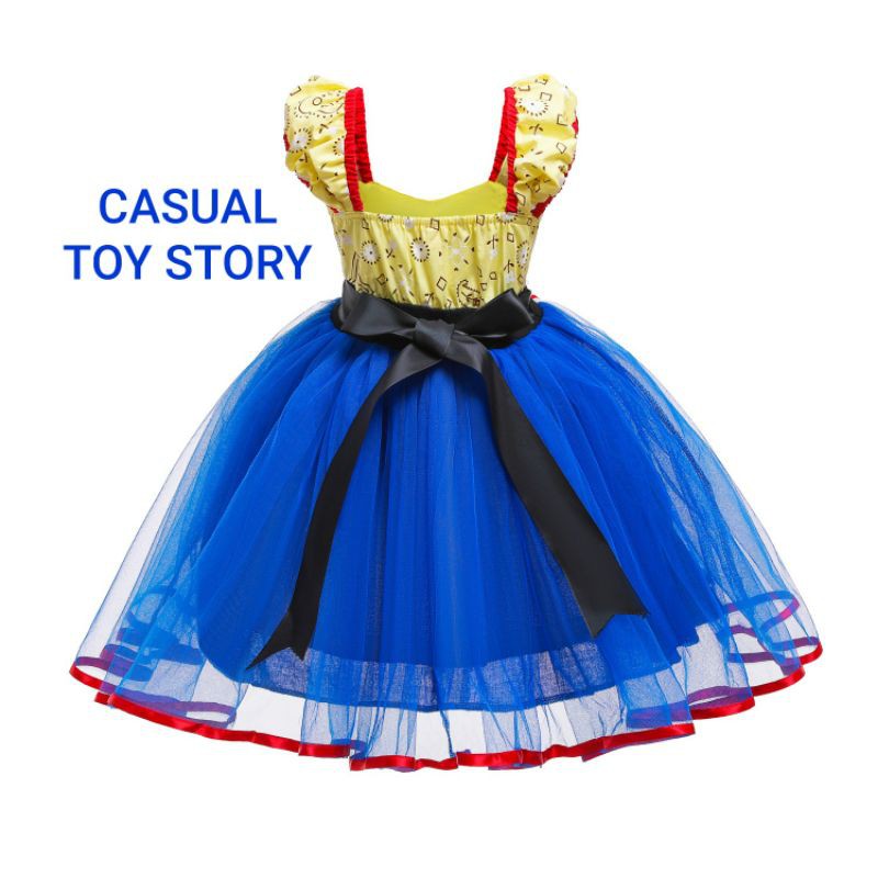 DRESS CASUAL PRINCESS SNOW WHITE / GAUN PESTA ULANG TAHUN ANAK / KOSTUM SNOW WHITE IMPORT