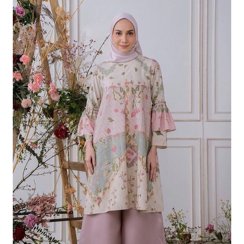 kirana tunik dustypink size XL by geulis