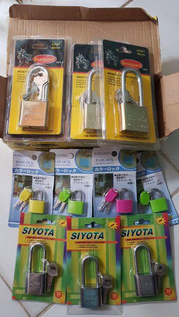 Gembok Rumah / Toko Bestguard Kuning 40mm Panjang