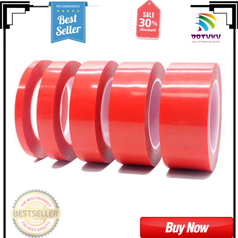 

Perekat Double Tape Acrylic Adhesive Transparent Sticker - HIGH QUALITY
