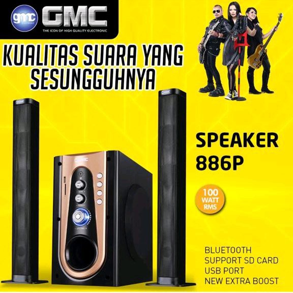 Speaker GMC tipe 886P (PENGIRIMAN KHUSUS OJEK ONLINE)