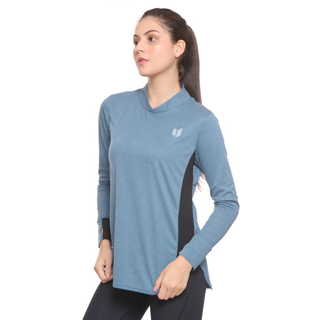  Enzoro  Pakaian  Olahraga  Wanita Tunica Long Sleeve Dark 