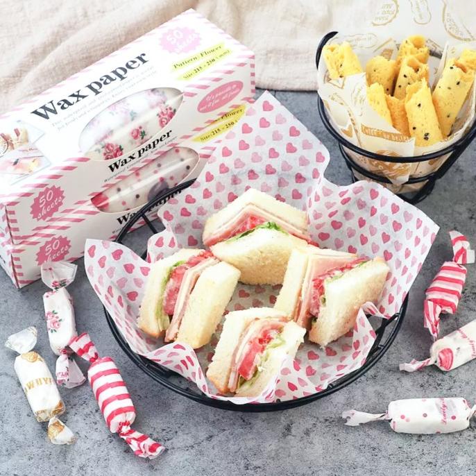 

Macaron Wax Paper Pembungkus Makanan Kertas Minyak Cake Kue