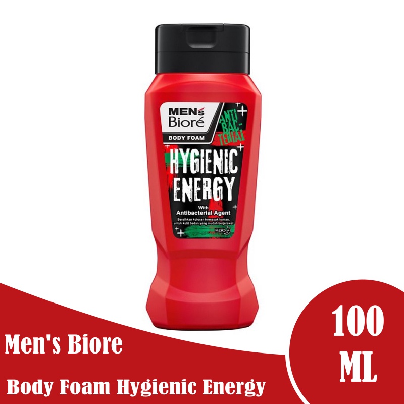 Men's Biore Body Foam Hygienic Energy Botol 100 ml