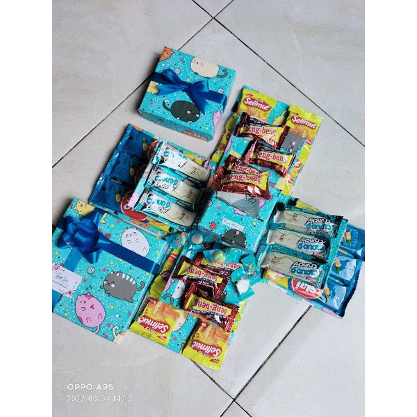 Box surprise/ box Kado ultah/Box 17 + uang roll