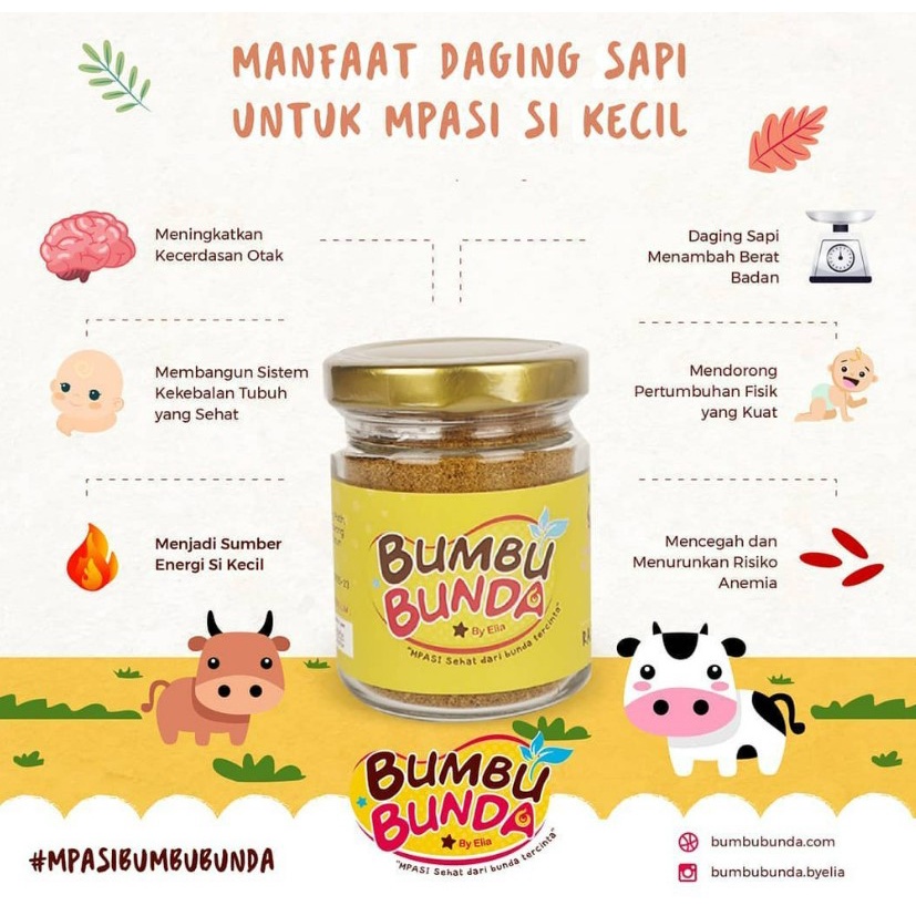 BUMBU BUNDA by Elia Kaldu MPASI Bayi Homemade Kaldu Non MSG Kaldu Jamur Slow Cooker Food Powder 50g non gulgar non pengawet non msg Kaldu Pawon ibun Kaldu Maseko Kaldu AIKO Kaldu Kaldu MPASI Penambah BB BOSTER