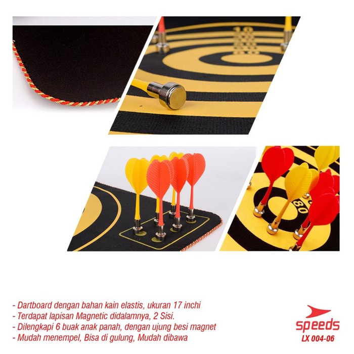 DART MAGNETIC 6 ARROW DOUBLE SIDE DART