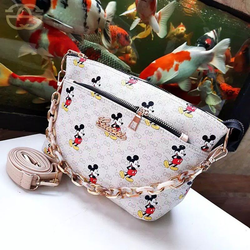 Tas selempang Giok Mickey Mouse 6536 THR