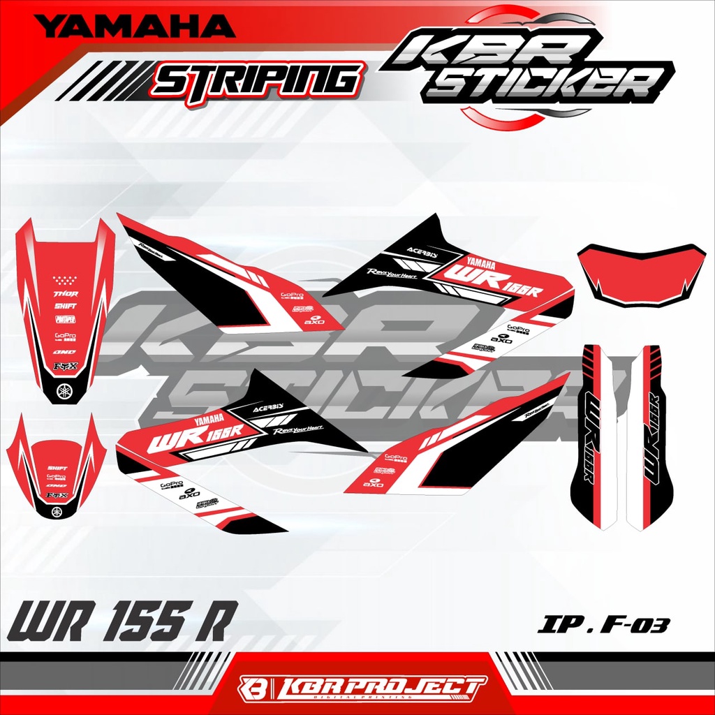 WR 155 R (COD) STICKER STRIPING MOTOR WR 155  R.01
