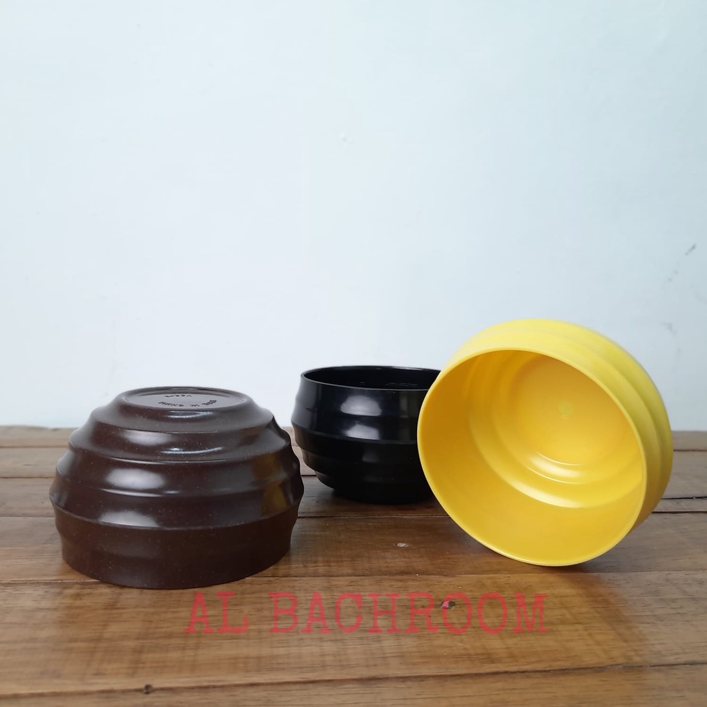 P038 POT MELAMIN TAWON BULAT 10CM Y38-3 POT BUNGA HIAS